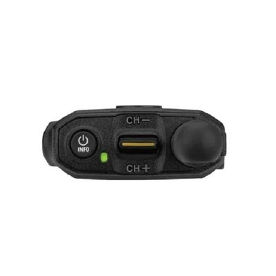 128 canales de almacenamiento Walkie-Talkie negro con alta intensidad de señal y señal fuerte