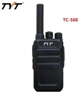 1W/4W de potencia de salida Black Tyt Tc-568 Walkie-Talkie analógico para comunicación compacta