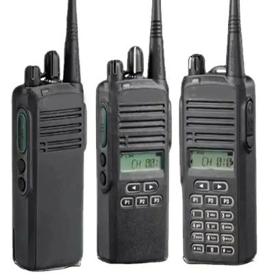 122 X 55 X 35.5 mm Radio portátil bidireccional VHF / UHF Intercom con batería de litio incluida
