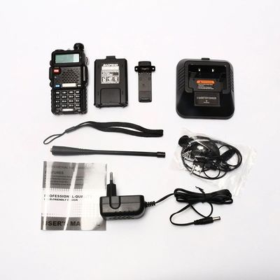 206g Baofeng UV5r de doble frecuencia VHF UHF Walkie-Talkie profesional para equipos de seguridad
