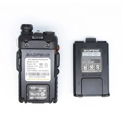 206g Baofeng UV5r de doble frecuencia VHF UHF Walkie-Talkie profesional para equipos de seguridad