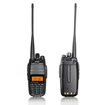 128 canales de almacenamiento Walkie-Talkie de banda doble para senderismo y campamento 127.5 X 61.55 X 43 mm