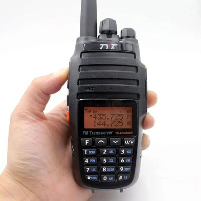 128 canales de almacenamiento Walkie-Talkie de banda doble para senderismo y campamento 127.5 X 61.55 X 43 mm