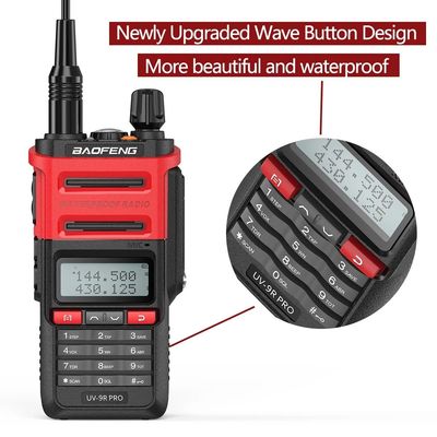 128 canales Baofeng UV-9r PRO IP68 Walkie Talkie para la comunicación a larga distancia en 2024