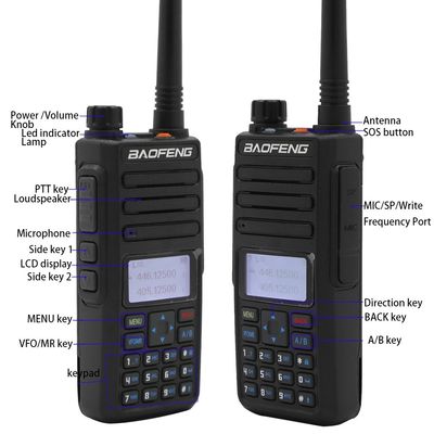 Walkie Talkie Productos de Baofeng Digital Dr-1801UV Radio portátil de dos vías Radio de doble banda