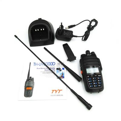 VHF UHF Walkie-Talkie de banda doble ligero con función de repetidor de banda cruzada de 10 W