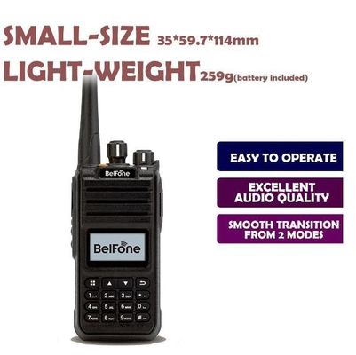 Black Belfone Bf-Td515 VHF UHF Radio de largo alcance 5W portátil inalámbrico de dos vías comercial