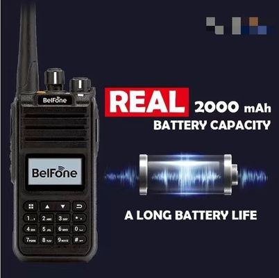 Black Belfone Bf-Td515 VHF UHF Radio de largo alcance 5W portátil inalámbrico de dos vías comercial