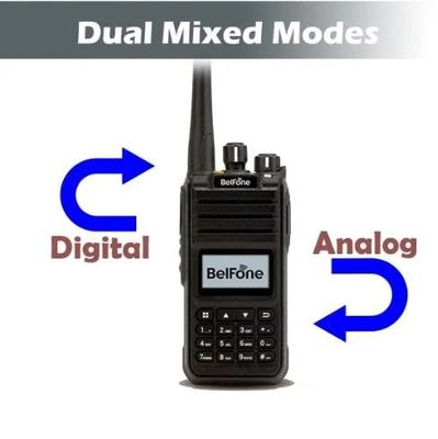 Black Belfone Bf-Td515 VHF UHF Radio de largo alcance 5W portátil inalámbrico de dos vías comercial