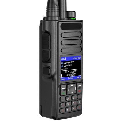 4G Walkie Talkie Ptt de modo dual con tarjeta SIM Radio de dos vías de alcance global UHF/VHF Smartphones Jm-T350 En 2024