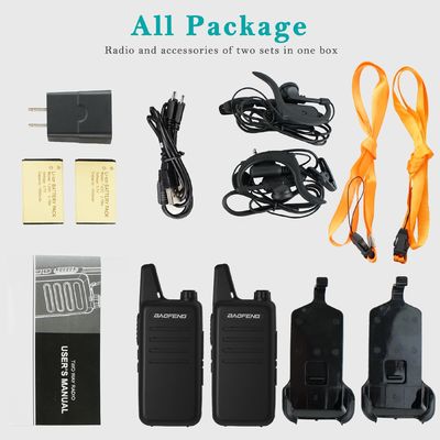 Fácil de llevar Talkie-Walky Walkie Talkie Productos de Baofeng Mini Supply Power