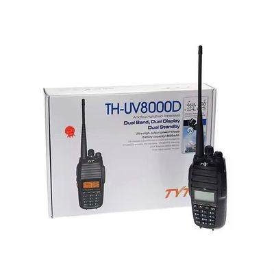 TH-UV8000e Ham Walkie Talkie con distancia de 10 Km y rango de frecuencia VHF 136-174