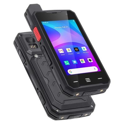 Negro Uniwa F101 4 pulgadas pantalla táctil Zello IP65 impermeable Poc Radio 4G Android Walkie Talkie con NFC y botón Sos En 2024