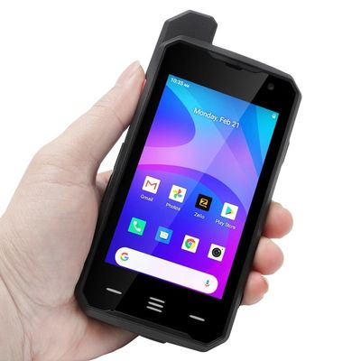 Negro Uniwa F101 4 pulgadas pantalla táctil Zello IP65 impermeable Poc Radio 4G Android Walkie Talkie con NFC y botón Sos En 2024