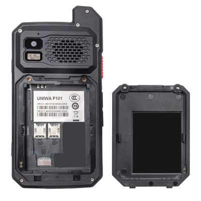 Negro Uniwa F101 4 pulgadas pantalla táctil Zello IP65 impermeable Poc Radio 4G Android Walkie Talkie con NFC y botón Sos En 2024