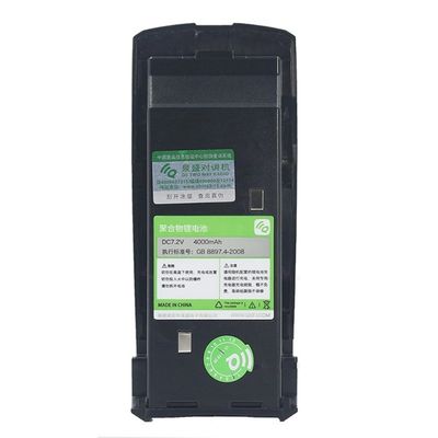 Walkie Talkie negro con capacidad de batería de 4000mAh y escaneo de múltiples frecuencias