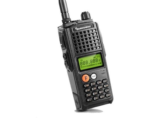 Walkie Talkie negro con capacidad de batería de 4000mAh y escaneo de múltiples frecuencias