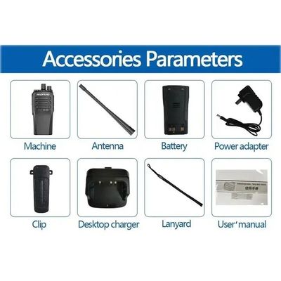 138*61*38MM Baofeng Bf-1909 10W UHF Ham Radio Intercom Transceptor Tipo C Walkie Talkie