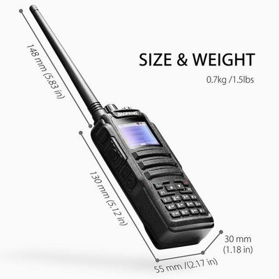 Baofeng DM-1701 5W Radio DMR de banda doble Vhf Radio móvil con canal de almacenamiento de 128CH