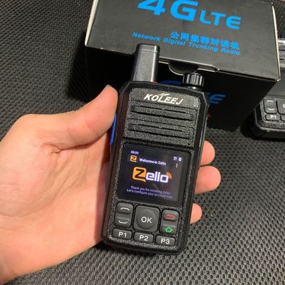 Walkie Talkie 4G portátil con GPS, tarjeta SIM WCDMA WiFi Bluetooth y Zello inalámbrico