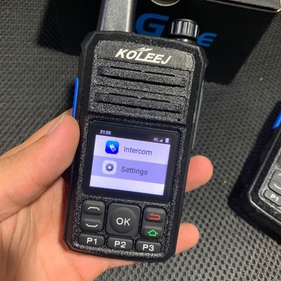 Walkie Talkie 4G portátil con GPS, tarjeta SIM WCDMA WiFi Bluetooth y Zello inalámbrico
