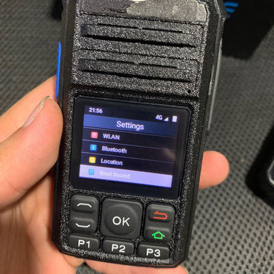 Walkie Talkie 4G portátil con GPS, tarjeta SIM WCDMA WiFi Bluetooth y Zello inalámbrico