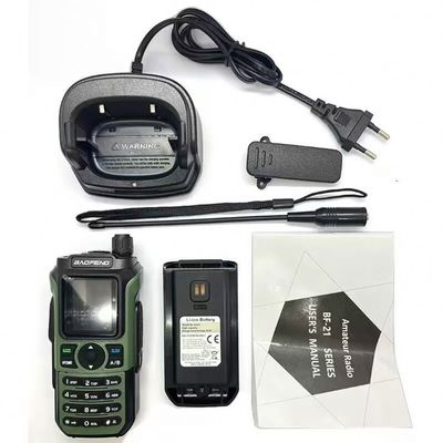 Baofeng UV-21 WalkieTalkie Radio portátil de jamón con tipo C y batería estándar de 1400MAH