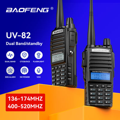 Baofeng UV82 VHF UHF Radio portátil para Pakistán PTT Comunicación de larga distancia de 5 km