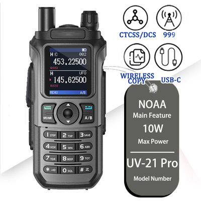 Long Range UV-21 Pro V2 Dual Band Walkie Talkie con batería de alta capacidad de 2600 MAH