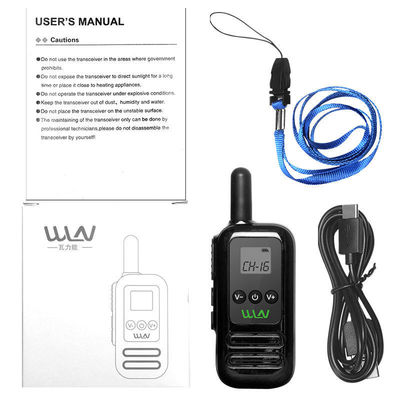 Negro WLN KD-C90 Mini DMR portátil Walkie Talkie Comunicación a larga distancia hecha fácil