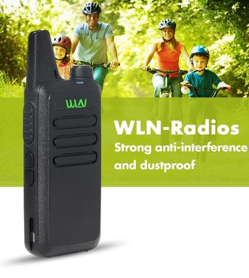 WLN KD-C1 2W/0.5W UHF Mini Walkie Talkie Transceptor portátil 400-480MHZ Blanco en necesidad