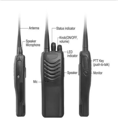 Kenwood UHF/VHF Walkie Talkie portátil con canal de almacenamiento de 16CH y estilo terminal