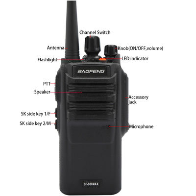 Talkie Walkie portátil inalámbrico de 400-480MHz Tipo GMRS con canal de almacenamiento de 16CH