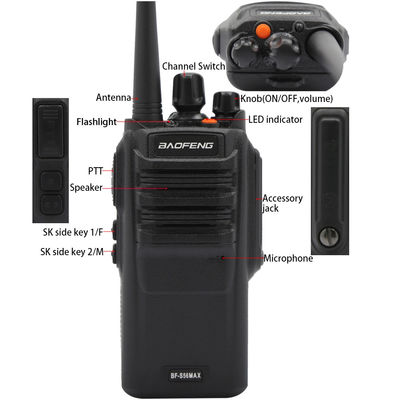 Talkie Walkie portátil inalámbrico de 400-480MHz Tipo GMRS con canal de almacenamiento de 16CH