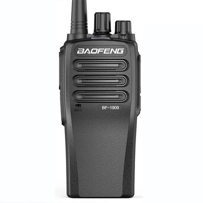Walkie Talkie portátil inalámbrico negro con señal estable y diseño resistente a caídas