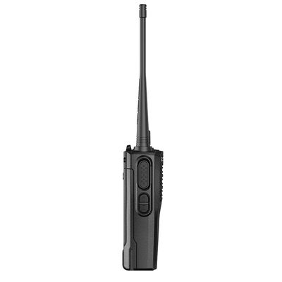 Walkie Talkie portátil inalámbrico negro con señal estable y diseño resistente a caídas