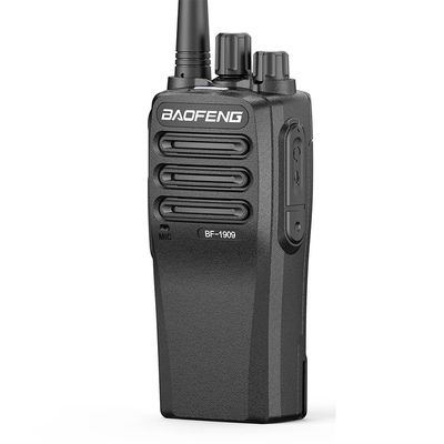 Walkie Talkie portátil inalámbrico negro con señal estable y diseño resistente a caídas