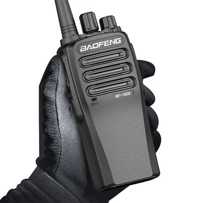 Walkie Talkie portátil inalámbrico negro con señal estable y diseño resistente a caídas