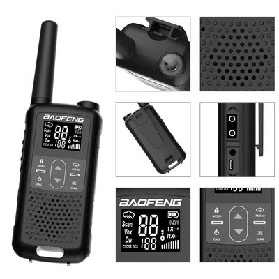XIR P3688 DP1400 CP200D DEP450 Radio digital de dos vías radio Walkie Talkie 103mm*55mm*31mm Negro