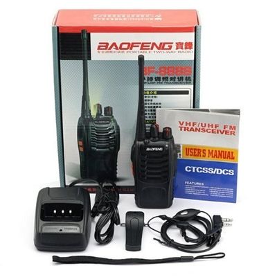 50Ω Impedancia de la antena Baofeng BF-888s Un par de Bf-888s Uhf Radio Walkie Talkie portátil