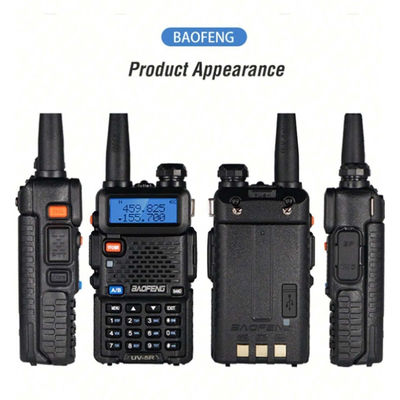 128 canales Baofeng UV-5R Walkie-Talkie Resistente al agua 5-10KM Rango de frecuencia VHF UHF
