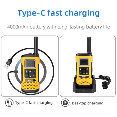 Radio portátil UHF KSUN GZ32 PMR FRS Licencia de dos vías gratuitas con función de decodificación de clones