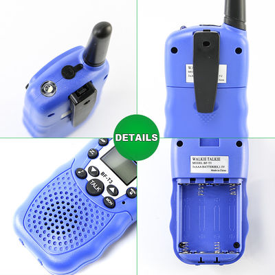 Radio de bolsillo juguete para niños Transceptor de largo alcance recargable 22 canales Diseño de dibujos animados