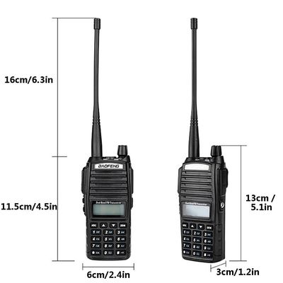 220g Negro UV82 8W BAOFENG Dual Band 2 Way Walkie Talkie UV-82 y Radio más vendida