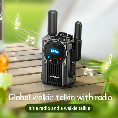 4G POC Walkie Talkie de aleación de zinc con función de radio FM y soporte exclusivo de PTT