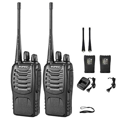 BF-888S Baofeng 5W Walkie Talkie con capacidad de batería de 1500mAh y tipo de frecuencia UHF
