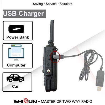 Baofeng UV-5R Plus Transceptor de radio Tri-Power con carga por USB-C