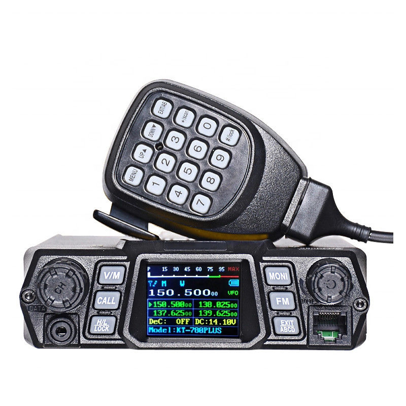 Estación de automóviles de alta potencia de 100W VHF KT-780 Plus Transceptor de banda única de radio móvil para automóviles