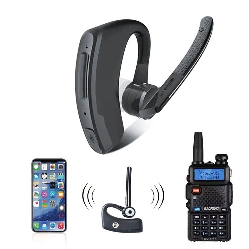 Audífonos de micrófono PTT para BAOFENG Walkie Talkie Noise Cancelling y otros audífonos inalámbricos