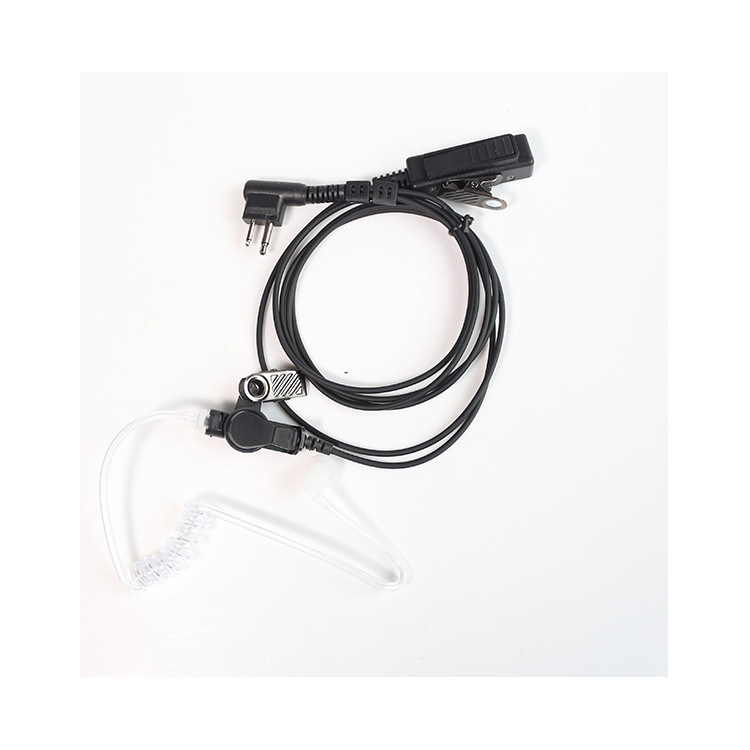 Audífonos de cancelación de ruido con micrófono negro para conectores de 3,5 mm Walkie Talkie Headset